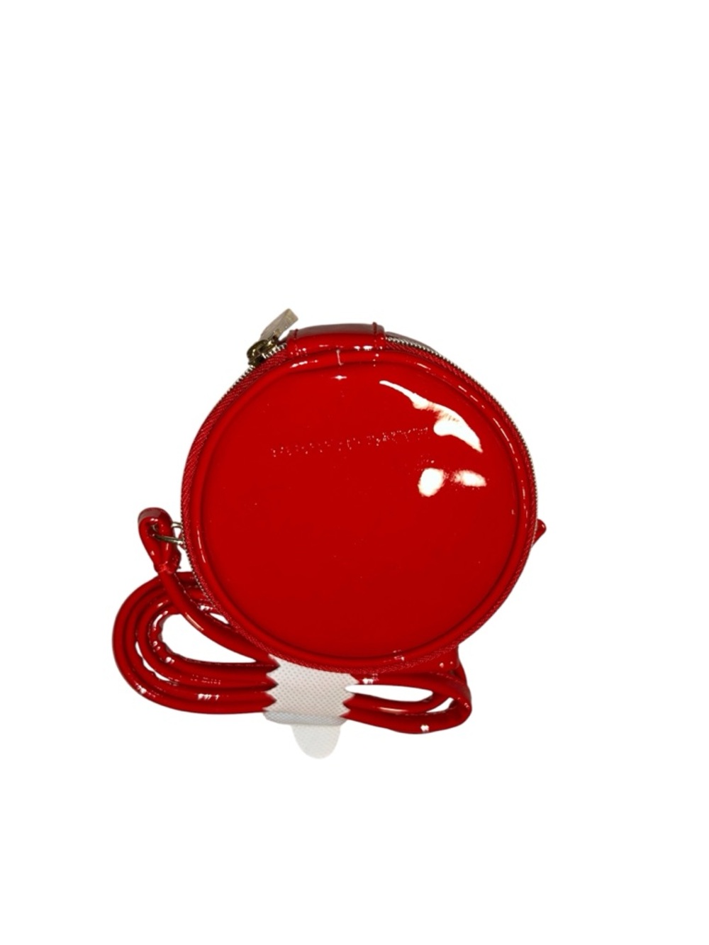 Marc Jacobs Red Patent Round Mini Crossbody Bag